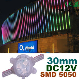 πλήρες χρώμα ενότητας εικονοκυττάρου των RGB οδηγήσεων 30mm DC12V για την οικοδόμηση της διακόσμησης