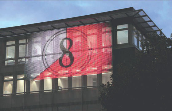 Epistar LED Chip P62.5 Flexible Outdoor Mesh Screen for Building Facade Lighting