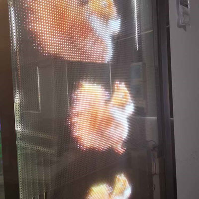 Flexible Transparent LED Display Panel Glass Window Adhesive LED Transparent Film Screen