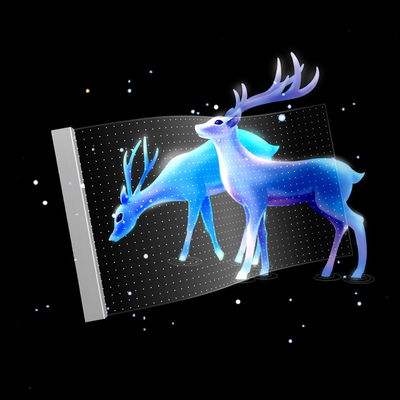 High Resolution Digital LED Film Screen Transparent Display Hanging Installation Type