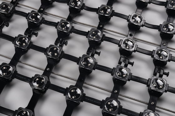 P62.5 Waterproof RGBW IP67 High Brightness LED Mesh Screen Light for Media Facade Stage Lighting