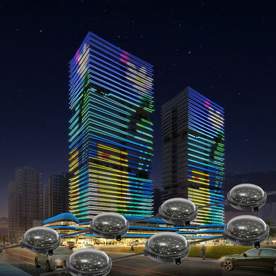 100mm 24V RGB DMX512 IP67 Waterproof LED Point Light with 120° Beam Angle