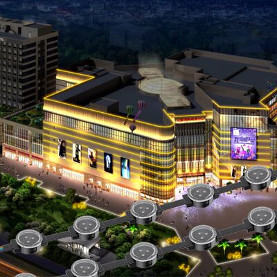 IP67 Waterproof 12V 30mm PC Material LED Point Light RGB Outdoor Landscape Lighting 