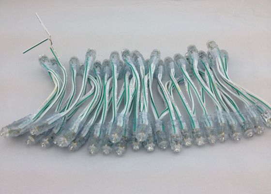 Single Color 5MM Straw Hat Brightness LED Pixel Light , LED Point Light