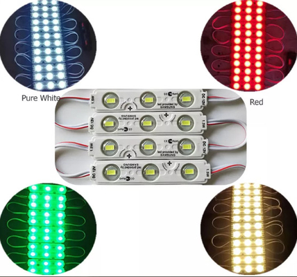 Οι σειρές ενότητας των ΣΥΝΕΧΩΝ 12V 1.5W οδηγήσεων στεγανοποιούν την ενότητα 3 οδηγήσεων LEDS IP65 SMD 5730 για το ελαφρύ κιβώτιο συστημάτων σηματοδότησης