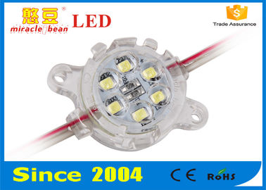 Ελαφρύ DC24V των άσπρων οδηγήσεων 30mm IP67 CE εικονοκυττάρου που περνούν διάρκεια ζωής 30000H