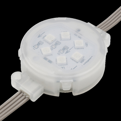 Σημείο ελαφρύ 1.5W Smd5050 DC24V 50mm των υπαίθριων αδιάβροχων οδηγήσεων IP67 RGB DMX512