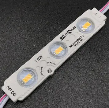 Υψηλή φωτεινότητα 66LM Αδιάβροχο 3 LED φωτεινές μονάδες Εξωτερικό smd5050 12V Ψυχρό λευκό ένεση LED μονάδα