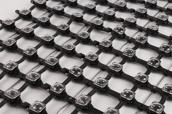 Flexible LED Mesh Curtain Screen Outdoor Display with IP67 Protection Class