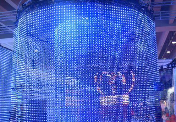 Αδιάβροχη μαλακή οθόνη βίντεο LED RGB 50mm DMX512 160 βαθμούς για εσωτερική οθόνη