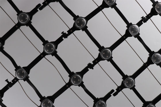 Ευέλικτη εξωτερική μόνιμη οθόνη LED Mesh Διαφήμιση διακόσμησης φεστιβάλ