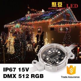 Λουρίδα ελαφρύ 0.9Watt DC15V των οδηγήσεων Χριστουγέννων εικονοκυττάρου των RGB οδηγήσεων SMD5050 IP67