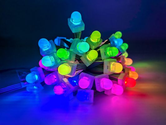 Εξωτερικό DC5V 12mm DMX512 Square LED Pixel Light με προστασία IP67 και γωνία θέασης 160 βαθμών