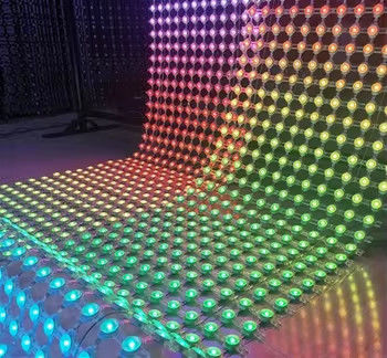 3in1 SMD3535*3 Προγραμματιζόμενο πλήρως χρωματικό LED πλέγμα οθόνης για διαφήμιση IP67 κλάση προστασίας