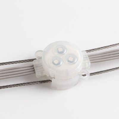 RGB LED Point Light 1W Epistar Chip 30mm RGB LED Point Light Αδιάβροχο εξωτερικό IP67 με σώμα υπολογιστή