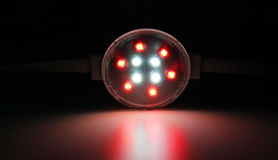 0.3W Epistar Chip 50mm RGB LED Point Light Αδιάβροχο εξωτερικό IP67 με σώμα PC
