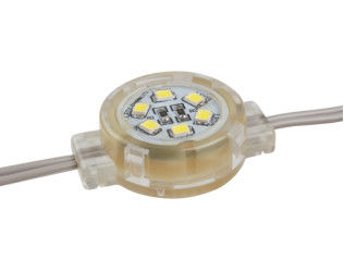 Υδατοασφαλής RGB LED φωτεινό σημείο Pixel IP65 0,5W DC12V SMD2835 30mm 30000H