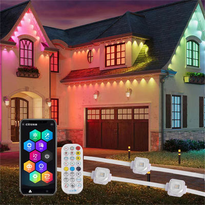 Permanent Christmas Outdoor String Point Eaves Light 25MM RGB SMD5050 1.5W DC24V