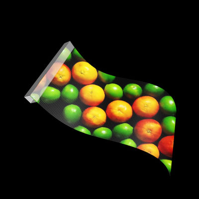 DC5V Voltage P10 LED Transparent Film Screen for Indoor Glass Shopping Mall Video Wall