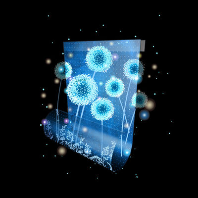 Indoor Flexible Transparent LED Screen Glass Film Crystal LED Display Adhesive LED Screen