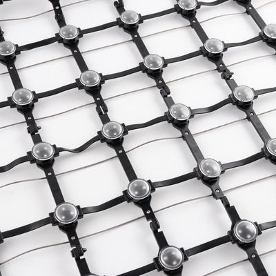 100mm Pixel Pitch Full Color Flexible LED Mesh Screen for Hanging Installation and Outdoor Advertising