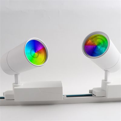 Σύστημα φωτισμού σύγχρονων σιδηροδρόμων LED Track Light με 40W RGBW 2000LM Ρυθμίσεις γωνίας από κράμα αλουμινίου