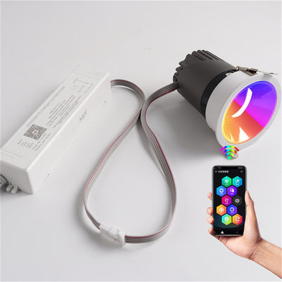 Υπερ λεπτές 20W RGBW SPI USC2904 επαναφορτιζόμενα φώτα LED κυκλικά αντι λάμψη για διακόσμηση καθιστικού