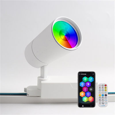 Σύγχρονο 40W RGBW 220V LED ρυθμιζόμενο φως τροχιάς με έλεγχο Wifi και σύστημα φωτισμού σιδηροδρόμου DC24V