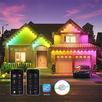 Υψηλή φωτεινότητα Εύκολο έλεγχο Smart App Bluetooth Control 20MM 0.4W Υψηλή φωτεινότητα RGBW Holiday Outdoor Eaves Light