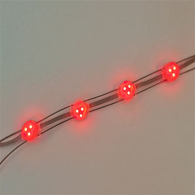DMX512 IC Chip Waterproof Aluminum Profile Led Pixel Point Lights for Permanent Christmas Decoration at DC12V Working Voltage