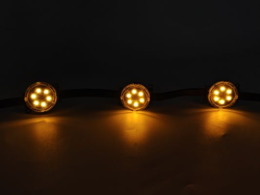 24V Smart RGB LED Pixel Lights Χριστούγεννα Χριστούγεννα Εξωτερικά Χριστούγεννα Φώτα P67 PC Σώμα Μόνιμη Χριστούγεννα