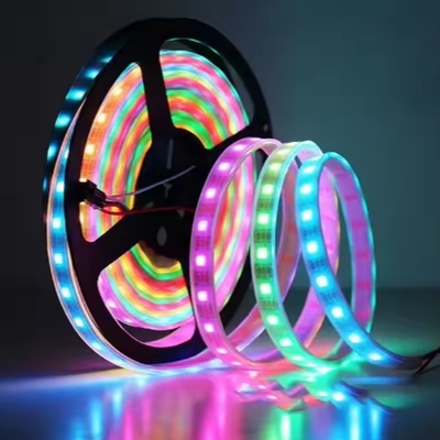 Έξυπνες, εύκαμπτες λωρίδες LED RGB WS2811 με δυνατότητα ατομικής διευθυνσιοδότησης και έλεγχο μέσω εφαρμογής, 12V/24V για διακόσμηση σπιτιού