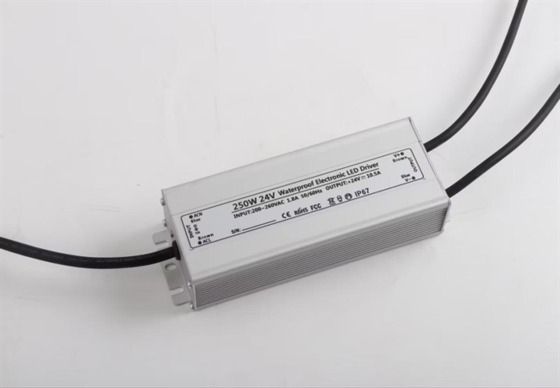 Υψηλής Απόδοσης 300W Αδιάβροχο Αλουμινίου DC12V Τροφοδοτικό LED για Φωτισμό LED