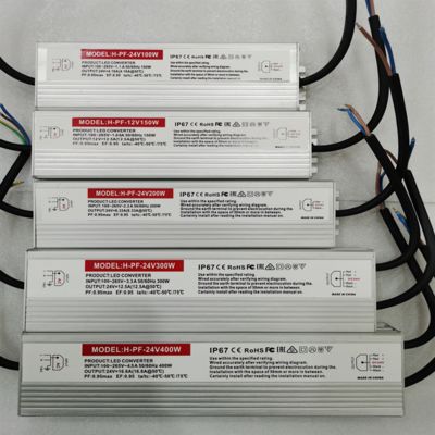 400W IP67 Αξιόπιστη τροφοδοσία 12V 24V LED για εξωτερικό και αρχιτεκτονικό φωτισμό