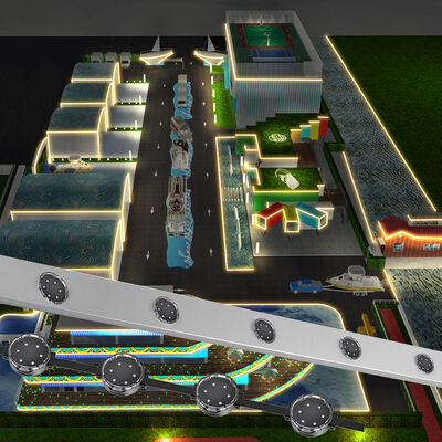 Φωτιστικό εικονοστοιχείων LED 40mm DMX512 DC24V Προγραμματιζόμενο για Εξωτερικές Αδιάβροχες Εφαρμογές