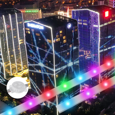 Άμεσο μάρκετινγκ 30mm Αδιάβροχο IP67 διευκρινίσιμο RGB Αλουμινίου Προφίλ Μόνιμα εξωτερικά χριστουγεννιάτικα φώτα