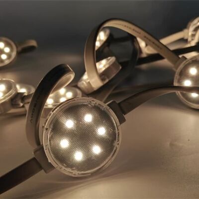 30mm 12V SMD2835 TTL IP67 Waterproof LED Point Light with 120 Beam Angle and UV Resistant PC Material