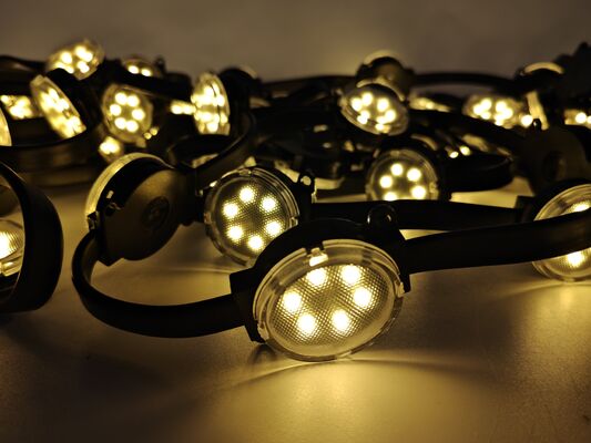 50mm RGB Pixel Point Light Source 1.5W DMX512 IP67 Waterproof 120° Beam Angle Outdoor