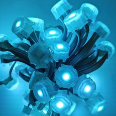 Αδιάβροχο IP67 20mm DC12V SMD5050 LED Point Light Εύκαμπτο Υλικό PC Φωτισμός