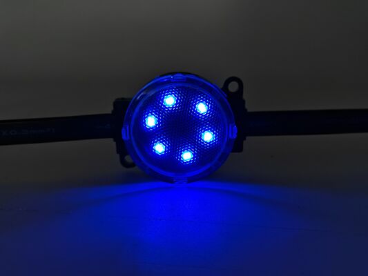 IP67 50mm High Brightness LED Point Lights Waterproof RGBY Landscape Lighting With PC Housing
