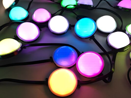 IP67 Αδιάβροχο 80mm RGB ελεγχόμενο LED Pixel Point Light Bayer LED Beads Γερμανικό υλικό PC για έργα εξωτερικού φωτισμού τοίχων