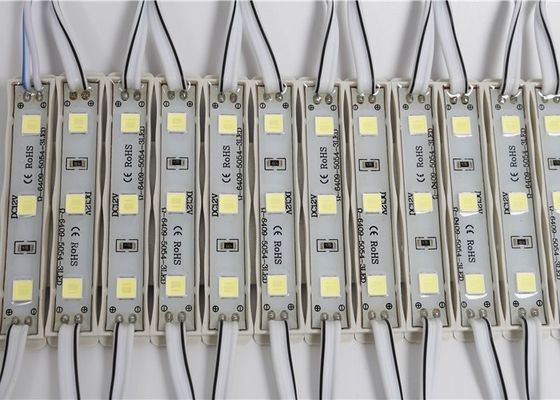 5054 η υψηλή φωτεινότητα 12V 3led ενότητας των οδηγήσεων στεγανοποιεί το σημάδι διαφημίσεων των οδηγήσεων IP65 για το ελαφρύ κιβώτιο