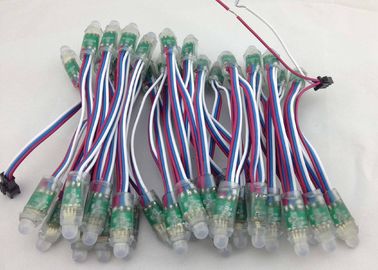 Το πλήρες χρώμα 12mm IP67 DC5V ελαφρύ έξυπνο ολοκληρωμένο κύκλωμα εικονοκυττάρου των RGB οδηγήσεων σημαδιών έλεγξε 0.3w/τα PC