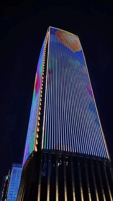 Υπαίθριος αδιάβροχος ταινιών των RGB DMX οδηγήσεων εικονοκυττάρου για την οικοδόμηση της διακόσμησης Χριστουγέννων φωτισμού