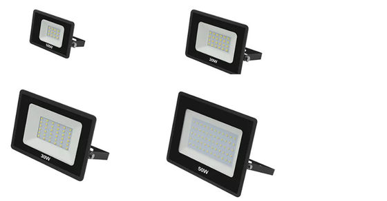 80Lm/W Solar LED Floodlight Die Casting Aluminium Body For Sport Stadiums