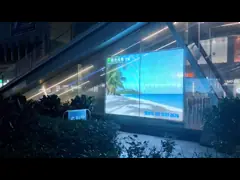 16mm LED διαφανής οθόνη φιλμ μαλακό για γυαλί εγκατεστημένη διαφήμιση παιχνιδιού